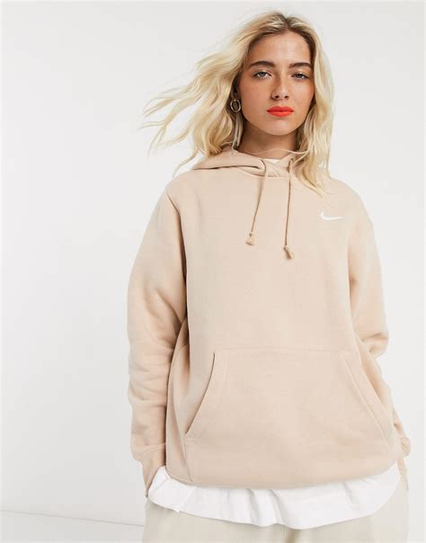 nike oversized mini swoosh sweatshirt|ladies nike zip up hoodies.